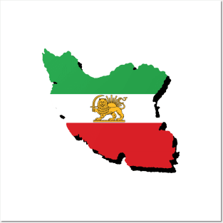 Iran Country Shape - Mini Version Posters and Art